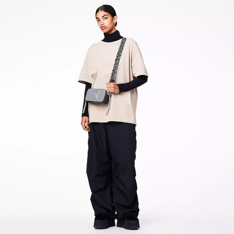 MARC JACOBS The Thin Outline Logo Webbing Strap image number 5